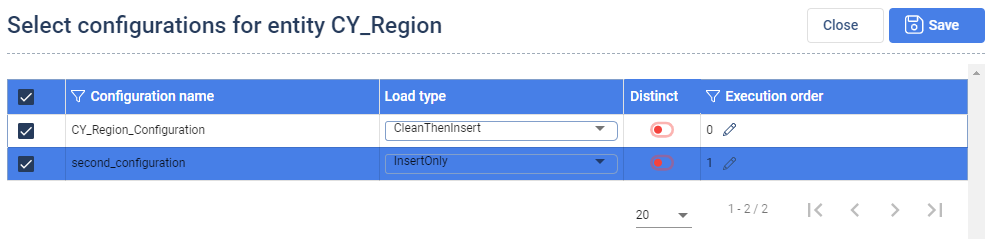 Add Configuration Loadplan