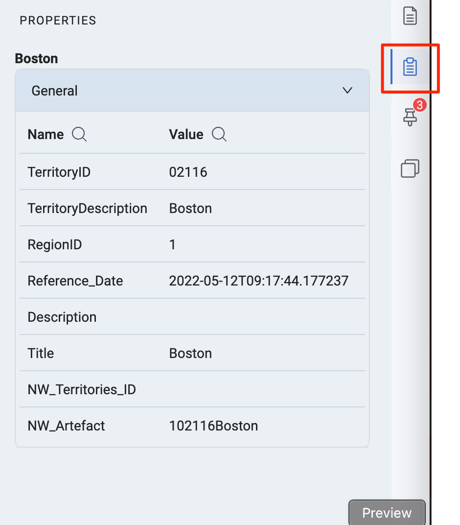 Node Properties Tab