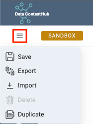 Sandbox Top Menu